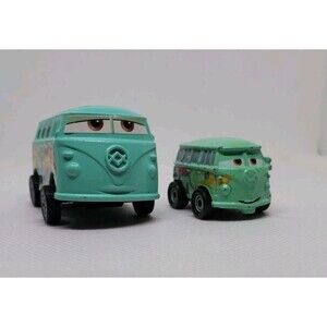 Disney/ Pixar/Mattel/Fillmore Volkswagen Wind Up Minni And  Die-cast Mini Me....